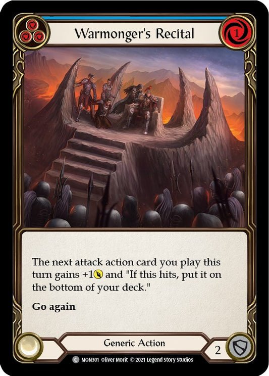 Flesh and Blood TCG: Warmonger's Recital (Blue) image