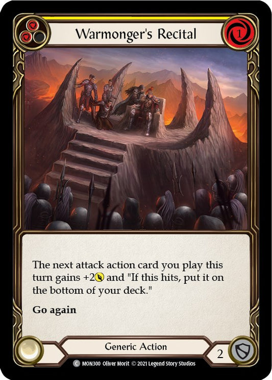 Flesh and Blood TCG: Warmonger's Recital (Yellow) image