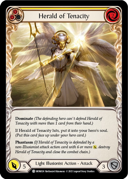 Flesh and Blood TCG: Herald of Tenacity (Yellow) image