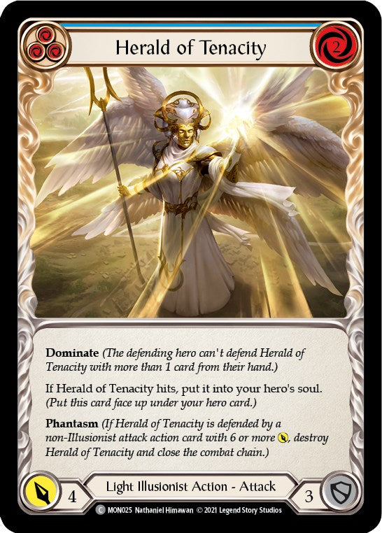 Flesh and Blood TCG: Herald of Tenacity (Blue) image