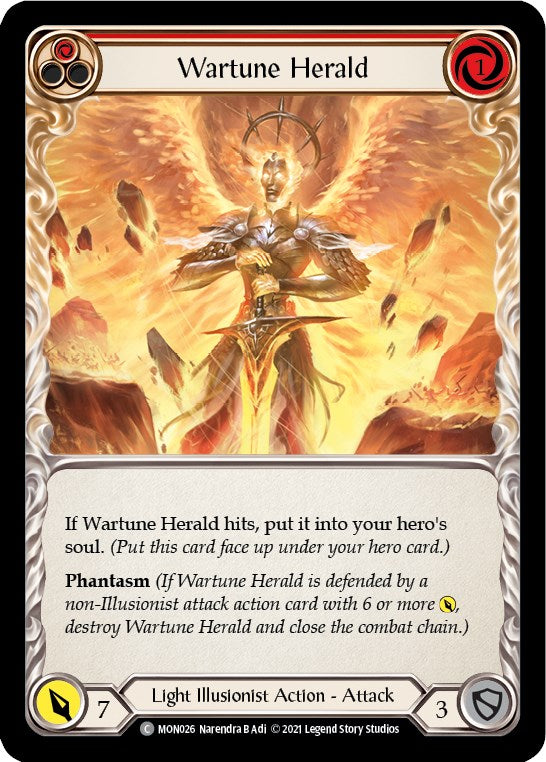 Flesh and Blood TCG: Wartune Herald (Red) image