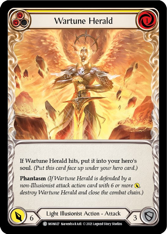 Flesh and Blood TCG: Wartune Herald (Yellow) image