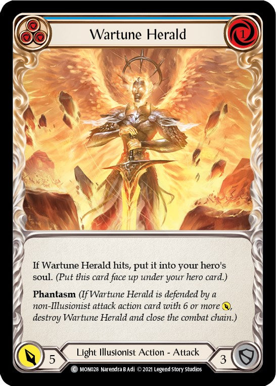 Flesh and Blood TCG: Wartune Herald (Blue) image