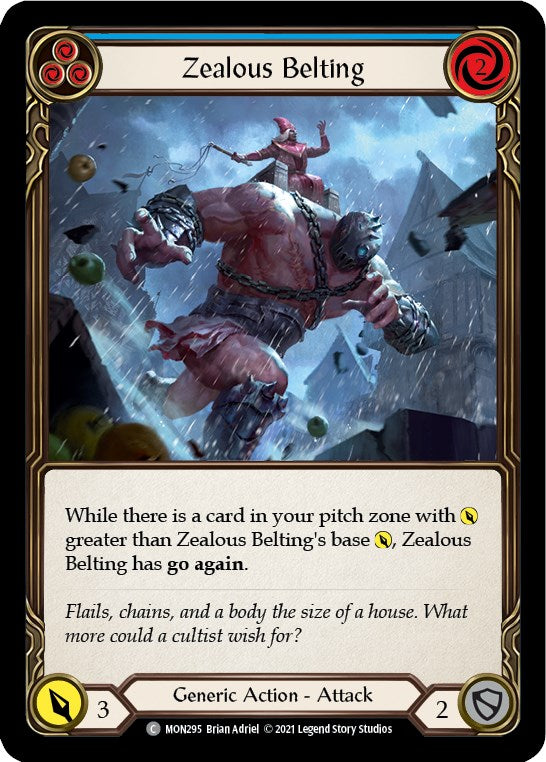 Flesh and Blood TCG: Zealous Belting (Blue) image