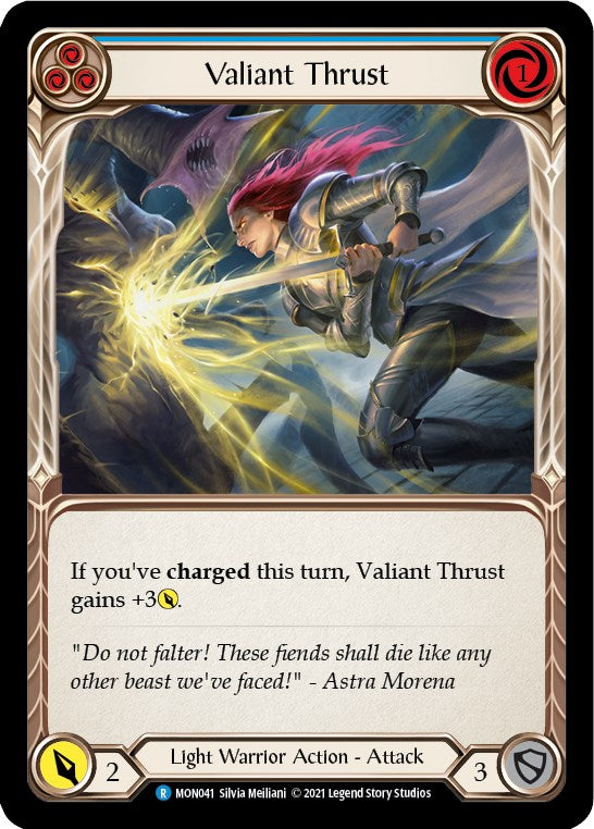 Flesh and Blood TCG: Valiant Thrust (Blue) image