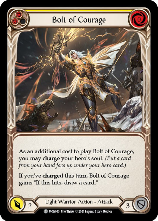 Flesh and Blood TCG: Bolt of Courage (Yellow) image
