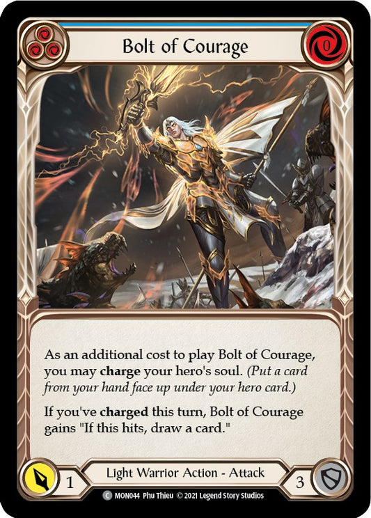 Flesh and Blood TCG: Bolt of Courage (Blue) image