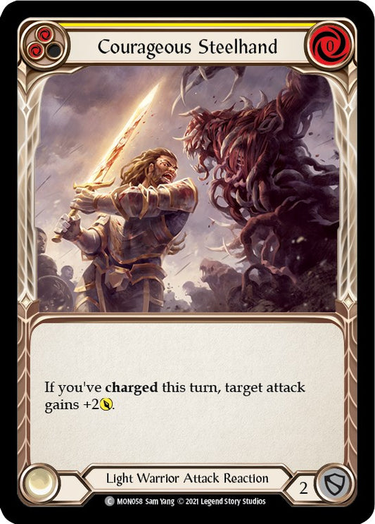 Flesh and Blood TCG: Courageous Steelhand (Yellow) image