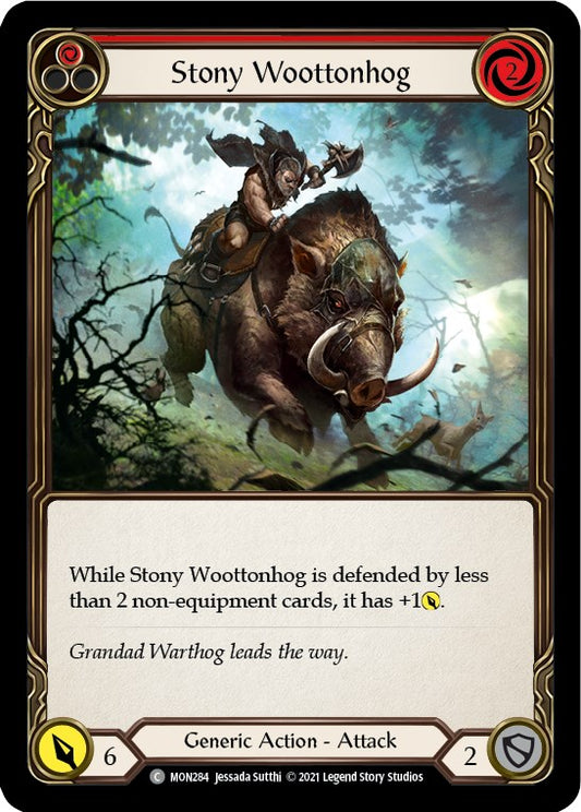 Flesh and Blood TCG: Stony Woottonhog (Red) image