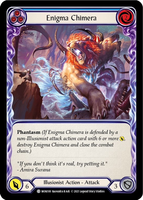Flesh and Blood TCG: Enigma Chimera (Blue) image