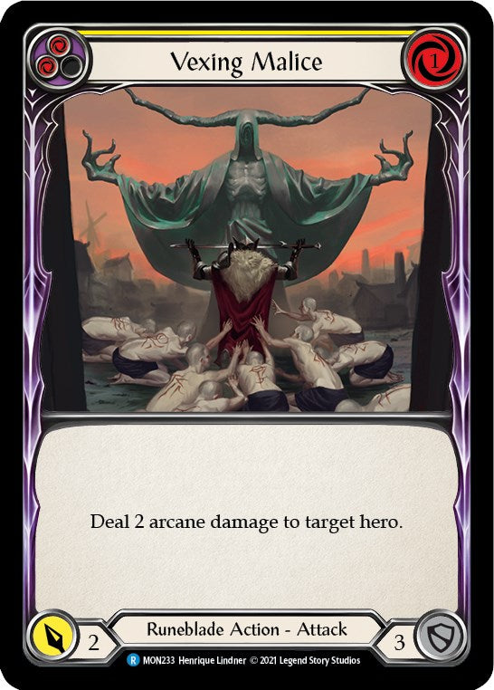 Flesh and Blood TCG: Vexing Malice (Yellow) image