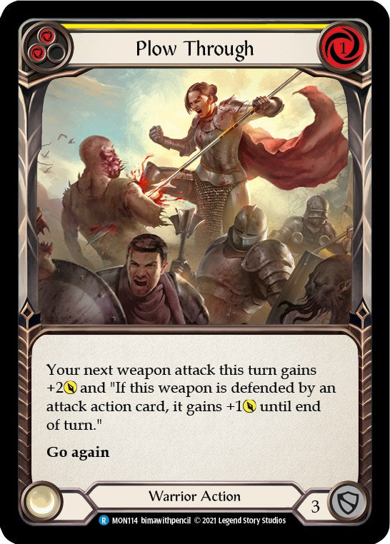 Flesh and Blood TCG: Plow Through (Yellow) image