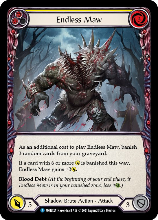 Flesh and Blood TCG: Endless Maw (Yellow) image