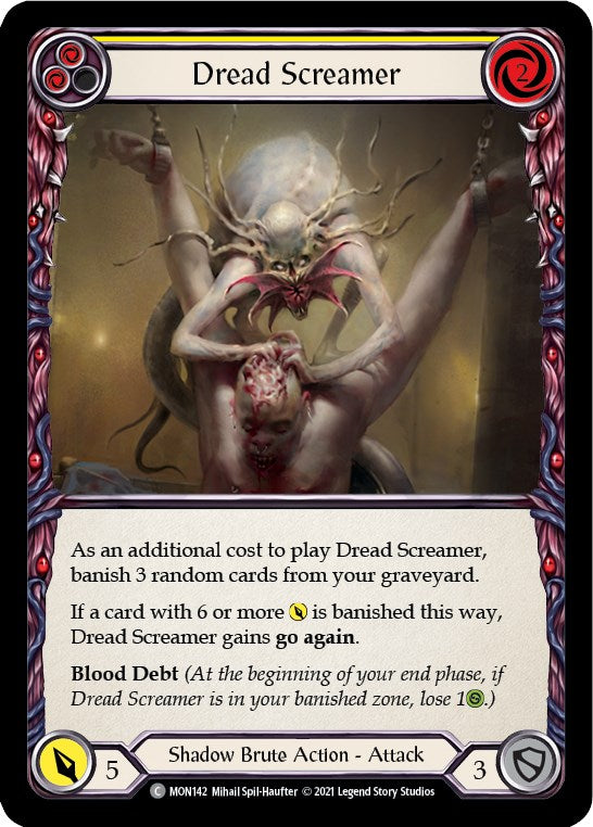 Flesh and Blood TCG: Dread Screamer (Yellow) image