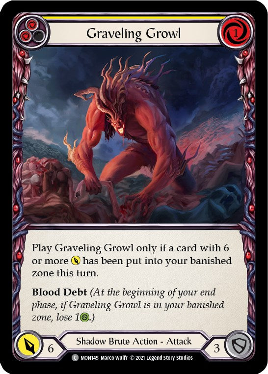 Flesh and Blood TCG: Graveling Growl (Yellow) image