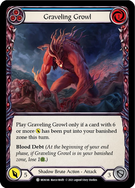 Flesh and Blood TCG: Graveling Growl (Blue) image