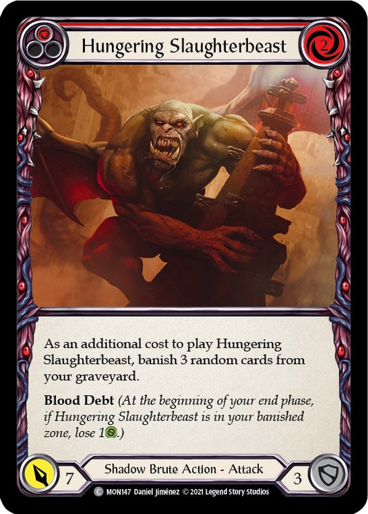 Flesh and Blood TCG: Hungering Slaughterbeast (Red) image