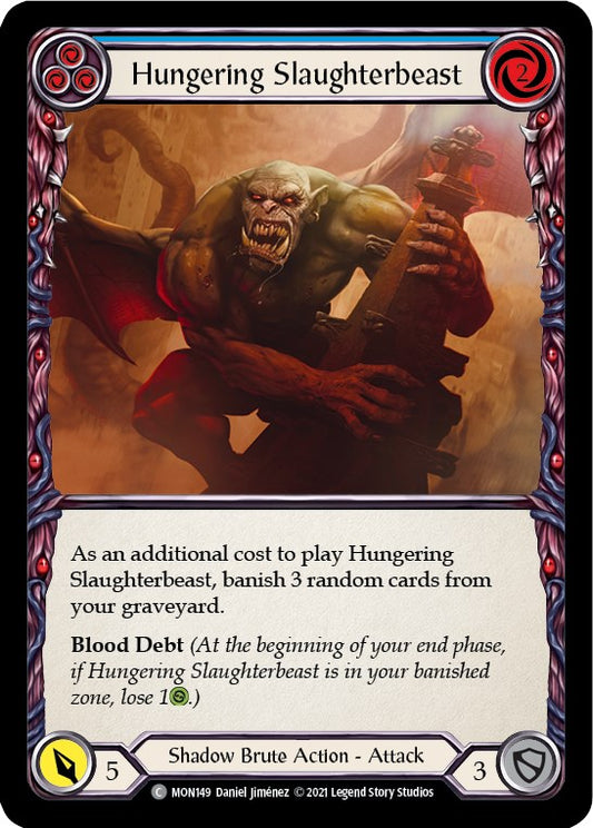 Flesh and Blood TCG: Hungering Slaughterbeast (Blue) image