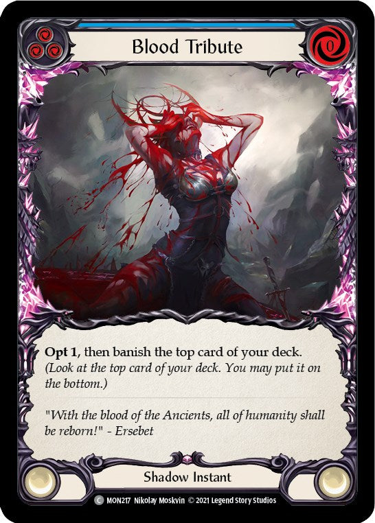 Flesh and Blood TCG: Blood Tribute (Blue) image