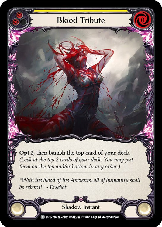 Flesh and Blood TCG: Blood Tribute (Yellow) image