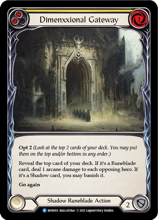 Flesh and Blood TCG: Dimenxxional Gateway (Yellow) image