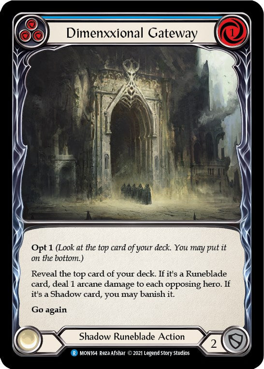 Flesh and Blood TCG: Dimenxxional Gateway (Blue) image