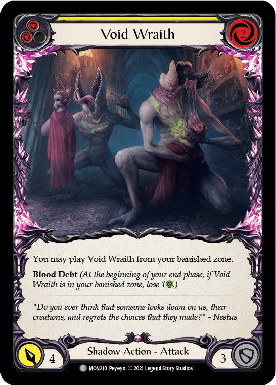 Flesh and Blood TCG: Void Wraith (Yellow) image
