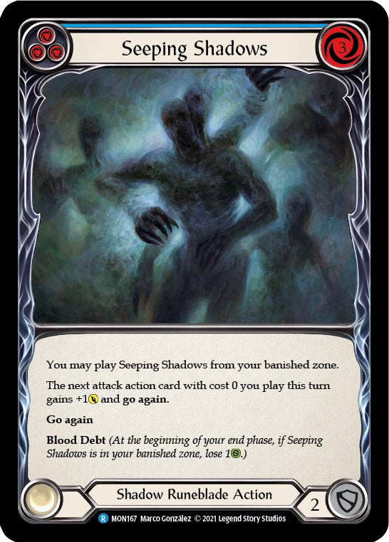 Flesh and Blood TCG: Seeping Shadows (Blue) image