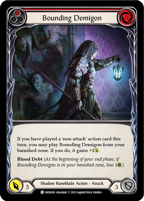 Flesh and Blood TCG: Bounding Demigon (Red) image