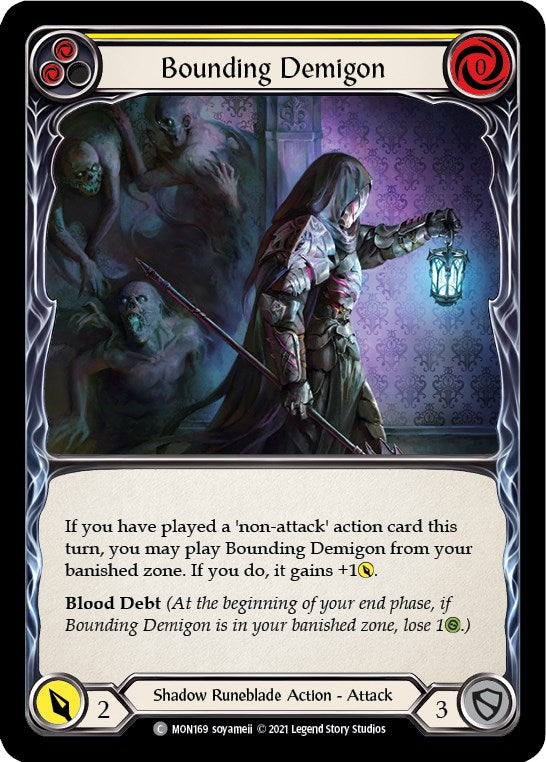 Flesh and Blood TCG: Bounding Demigon (Yellow) image