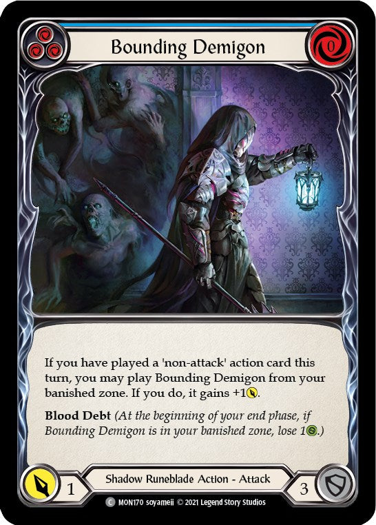 Flesh and Blood TCG: Bounding Demigon (Blue) image