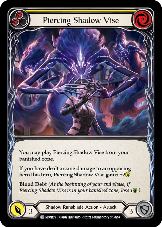 Flesh and Blood TCG: Piercing Shadow Vise (Yellow) image