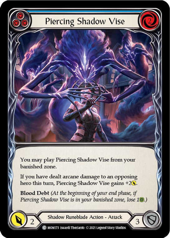 Flesh and Blood TCG: Piercing Shadow Vise (Blue) image