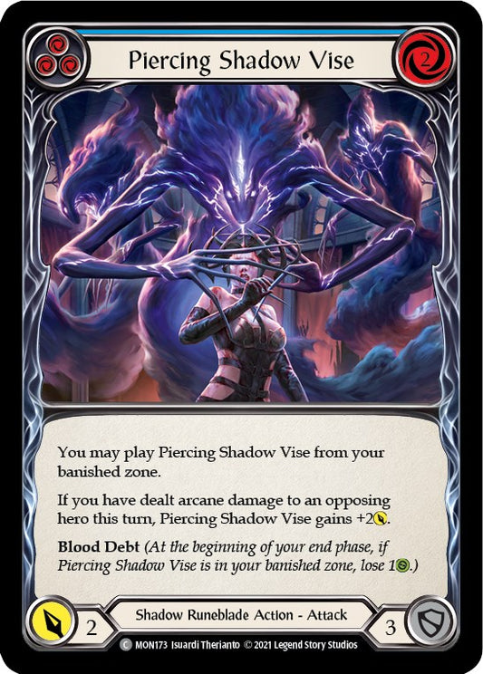 Flesh and Blood TCG: Piercing Shadow Vise (Blue) image