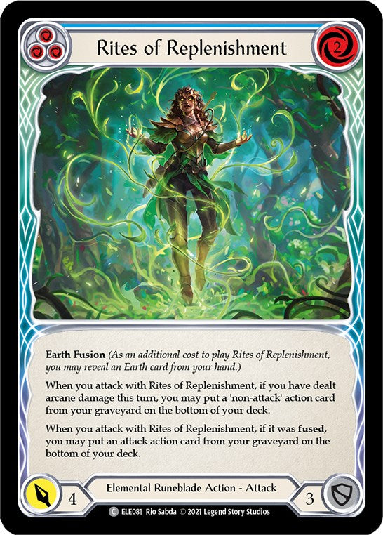 Flesh and Blood TCG: Rites of Replenishment (Blue) image