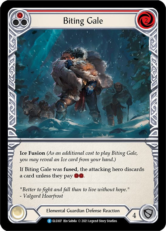 Flesh and Blood TCG: Biting Gale (Red) image