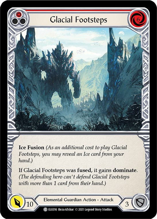 Flesh and Blood TCG: Glacial Footsteps (Red) image