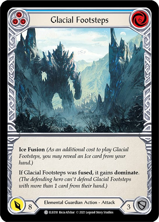 Flesh and Blood TCG: Glacial Footsteps (Blue) image