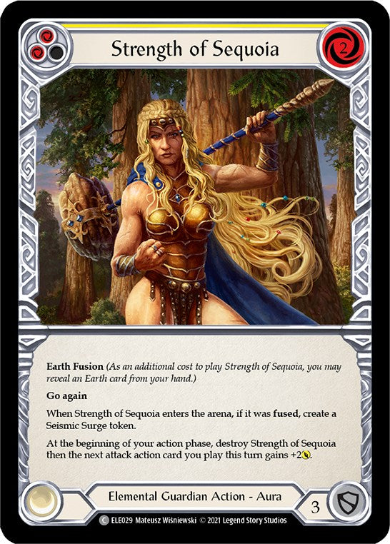 Flesh and Blood TCG: Strength of Sequoia (Yellow) image
