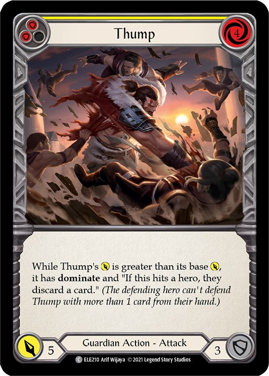 Flesh and Blood TCG: Thump (Yellow) image