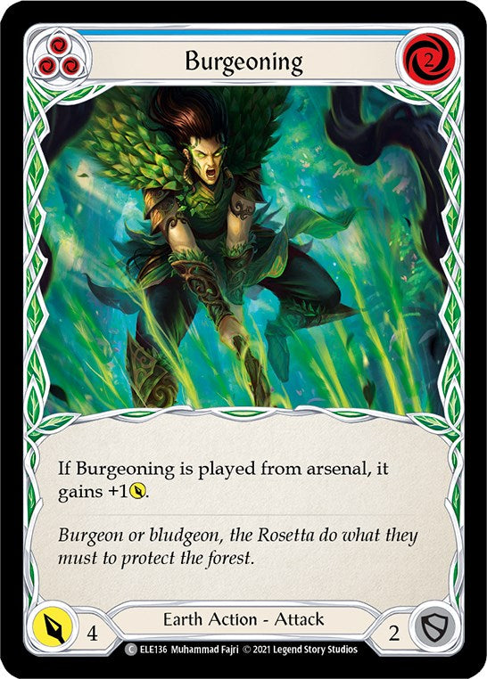 Flesh and Blood TCG: Burgeoning (Blue) image