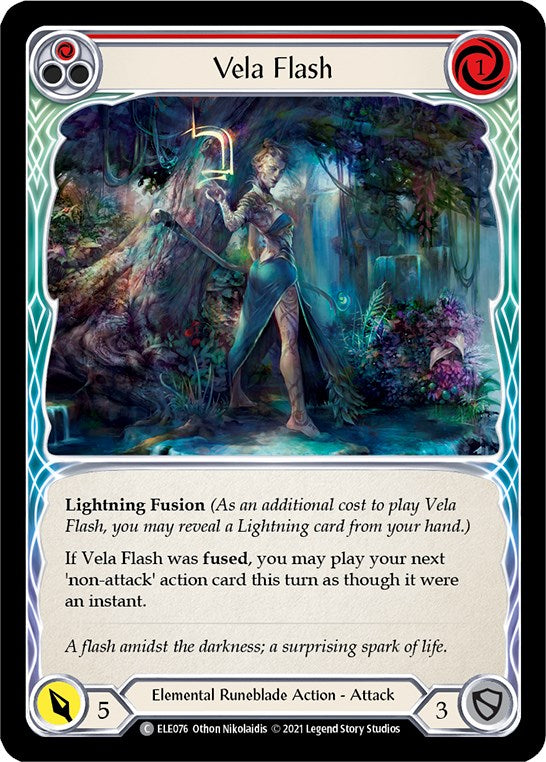 Flesh and Blood TCG: Vela Flash (Red) image
