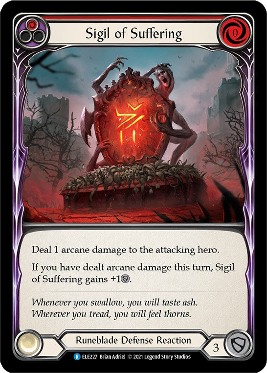 Flesh and Blood TCG: Sigil of Suffering (Red) image