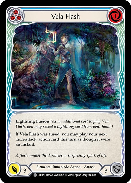 Flesh and Blood TCG: Vela Flash (Blue) image