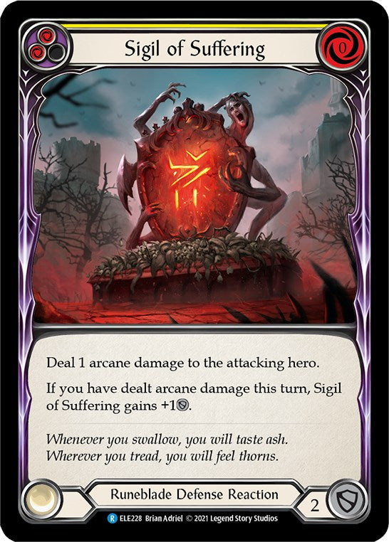 Flesh and Blood TCG: Sigil of Suffering (Yellow) image