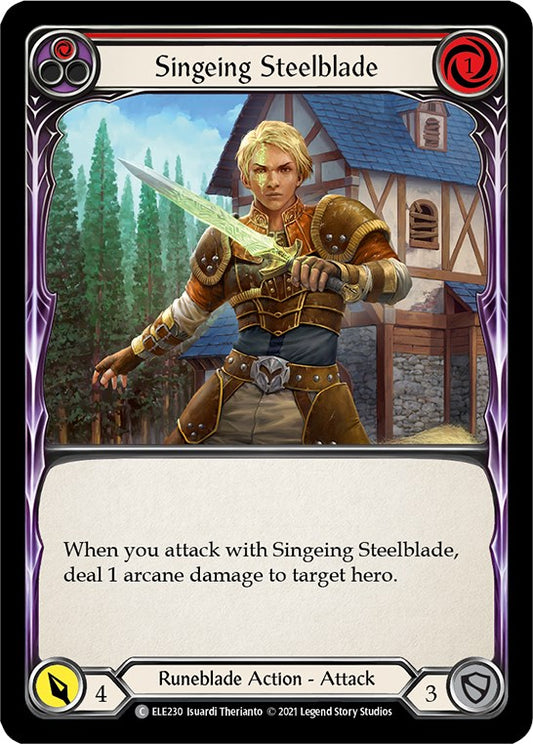 Flesh and Blood TCG: Singeing Steelblade (Red) image