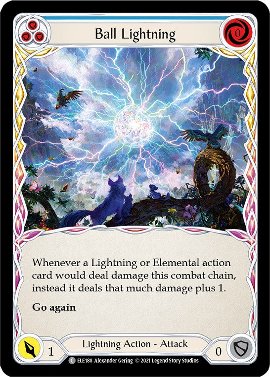 Flesh and Blood TCG: Ball Lightning (Blue) image