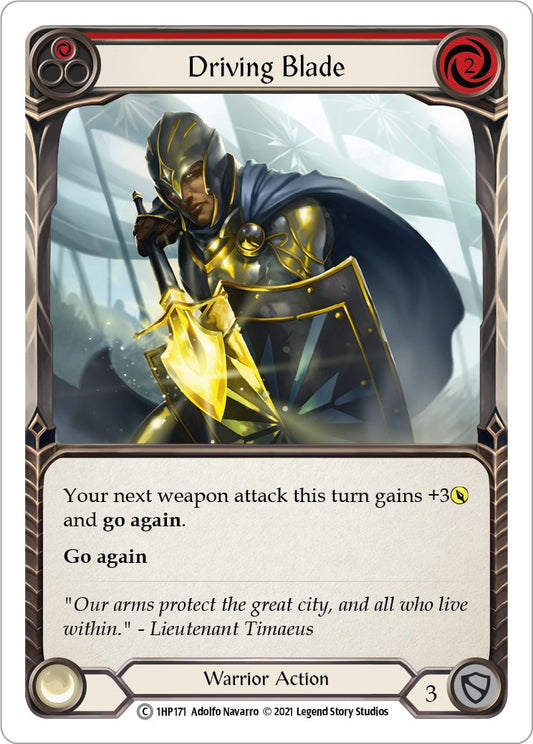 Flesh and Blood TCG: Driving Blade (Red) image