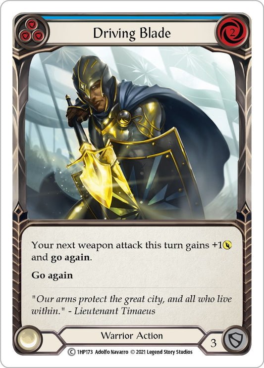 Flesh and Blood TCG: Driving Blade (Blue) image