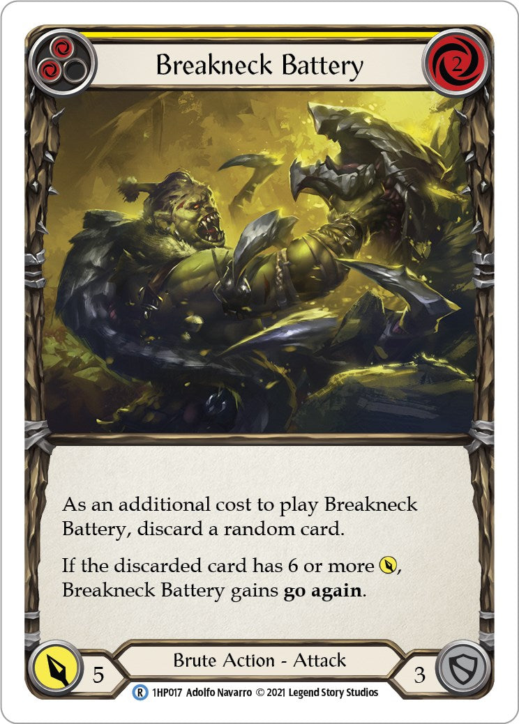Flesh and Blood TCG: Breakneck Battery (Yellow) image